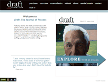 Tablet Screenshot of draftjournal.com